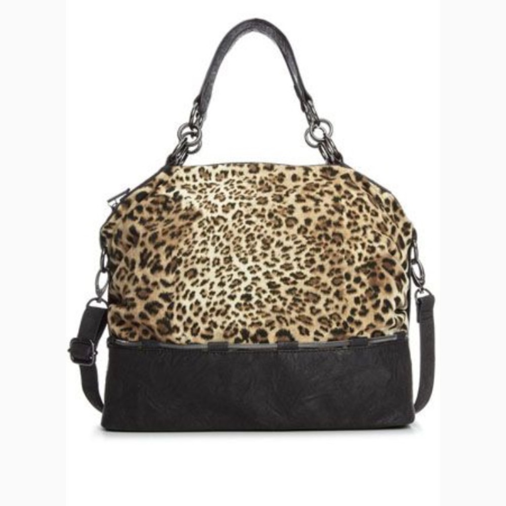 Bcbgeneration cheetah satchel purse